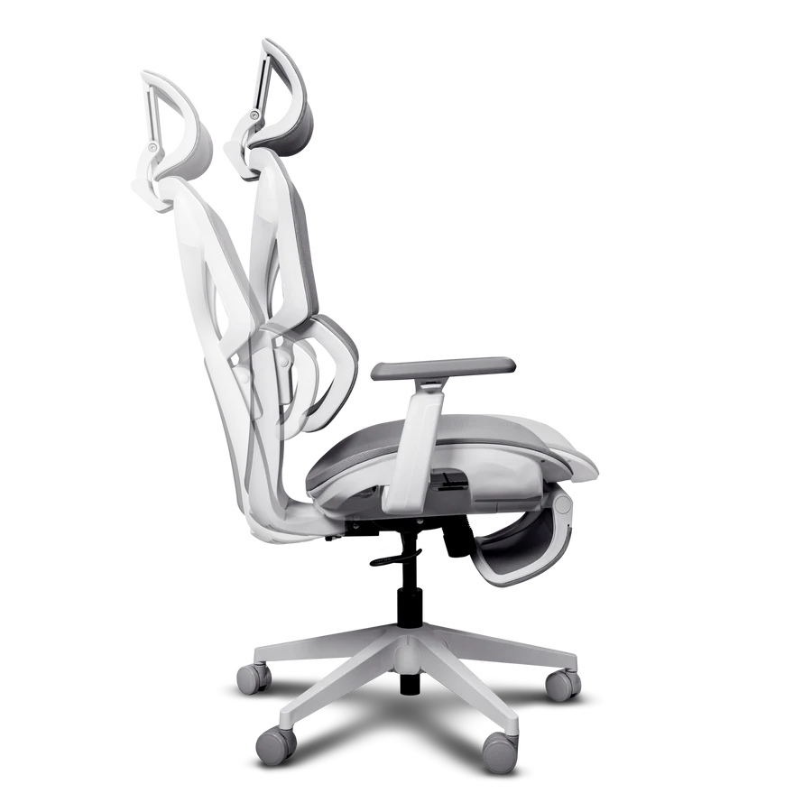 Cadeira Gaming Ergonómica Trust GXT 725W Rivara em Malha Branca - Imagem 4