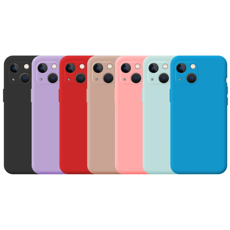 Capa Apokin para Apple iPhone 13 6,1 polegadas em Silicone Suave com Câmara 3D Preto