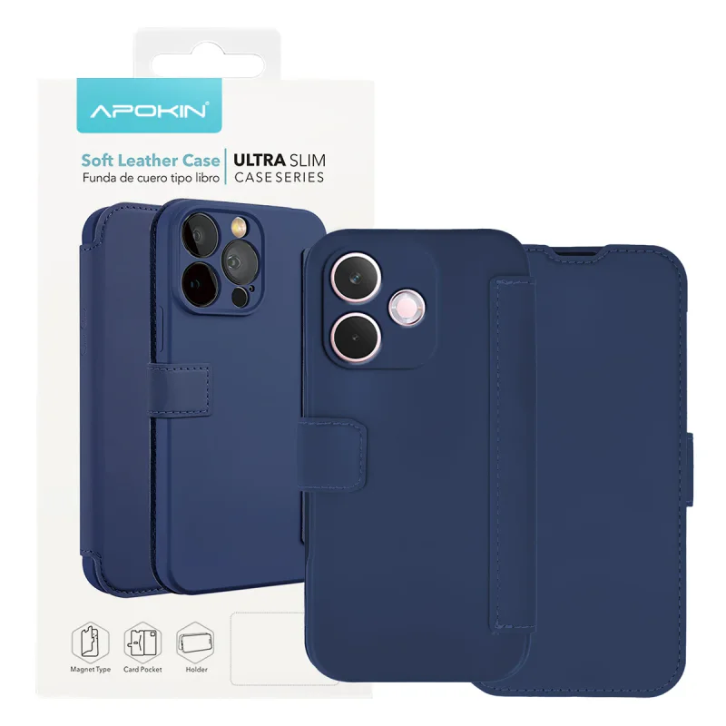 Capa Apokin para Oppo A5 Pro Silicone Suave Azul - Imagem 4