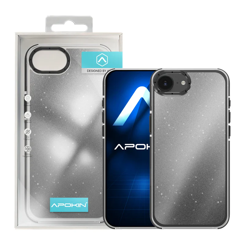 Capa Acrílica Apokin para iPhone 16E / 17E com Purpurina Variedade de cores - Imagem 2