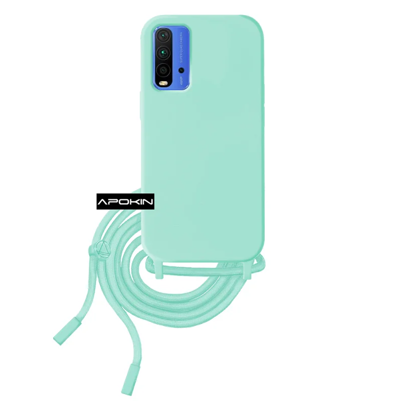 Capa Apokin para Xiaomi Poco M3 e Redmi 9T Macia com Cordão Variedade de cores - Imagem 2