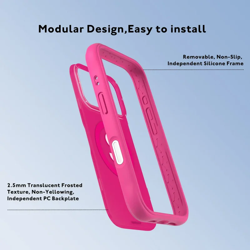 Capa Magnética Youngkit Apokin para iPhone 17 Pro / 18 Pro Rosa - Imagem 2