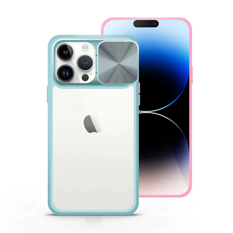 Capa Antichoque Apokin em Gel com Tampa Deslizante para iPhone 14 Pro Azul marinho - Imagem 2