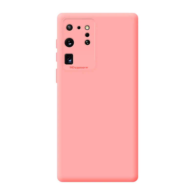 Capa Apokin em Silicone Macio com Proteção de Câmara 3D para Samsung Galaxy S20 Ultra Vermelho - Imagem 4