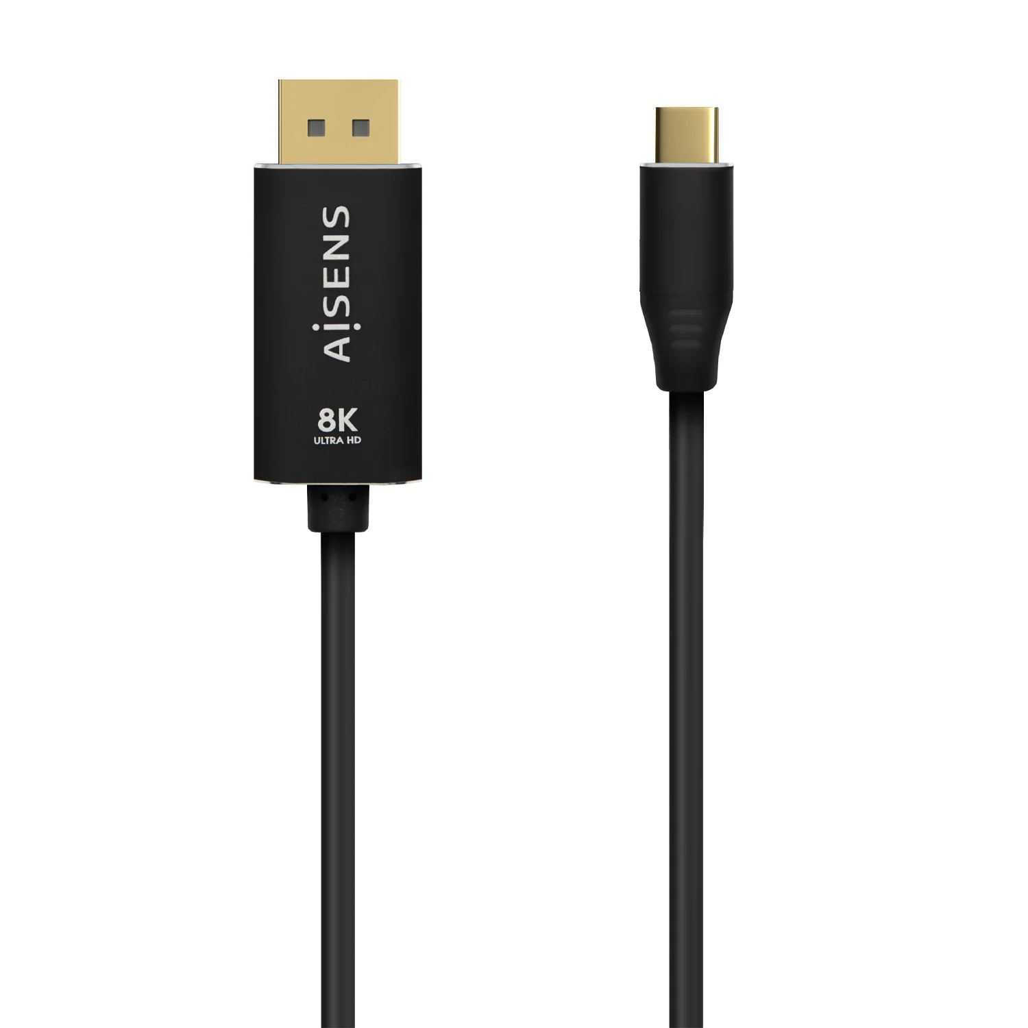 Cabo Conversor USB-C para DisplayPort Aisens 8K 1,8 m Preto
