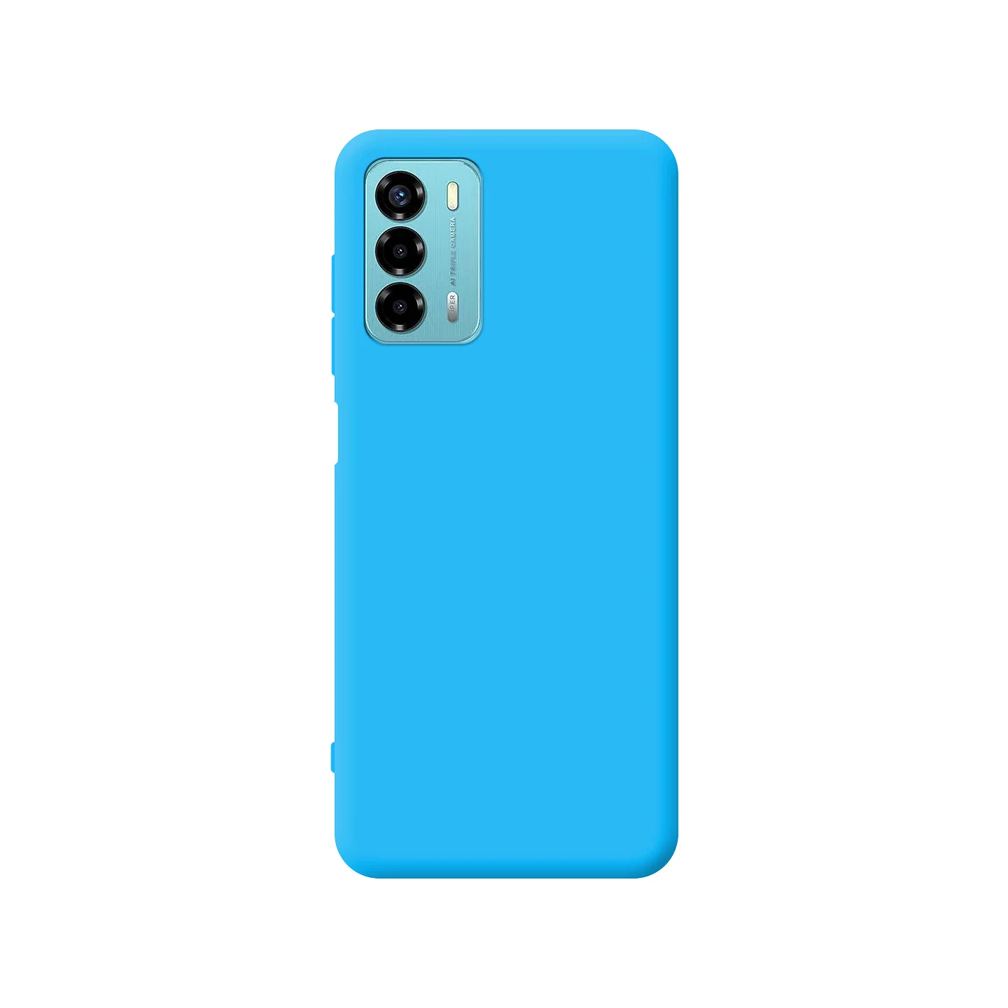 Capa de Silicone Macio Apokin para ZTE V40, Azul - Imagem 1