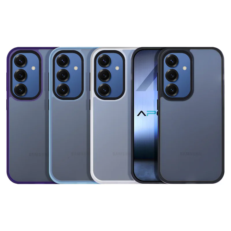 Capa Apokin Smoked Xycolt com Proteção de Câmara para Samsung Galaxy S25 Azul