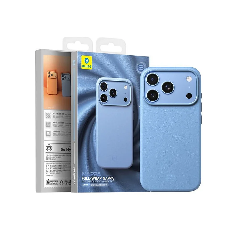 Capa Apokin Blueo para iPhone 17 Pro Max e 18 Pro Max Magnética em Pele Técnica Branco - Imagem 6