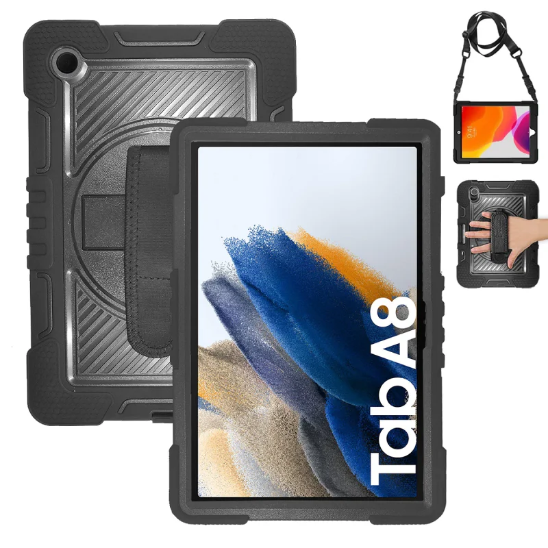 Capa Apokin para Samsung Galaxy Tab A8 Antichoques com Alça