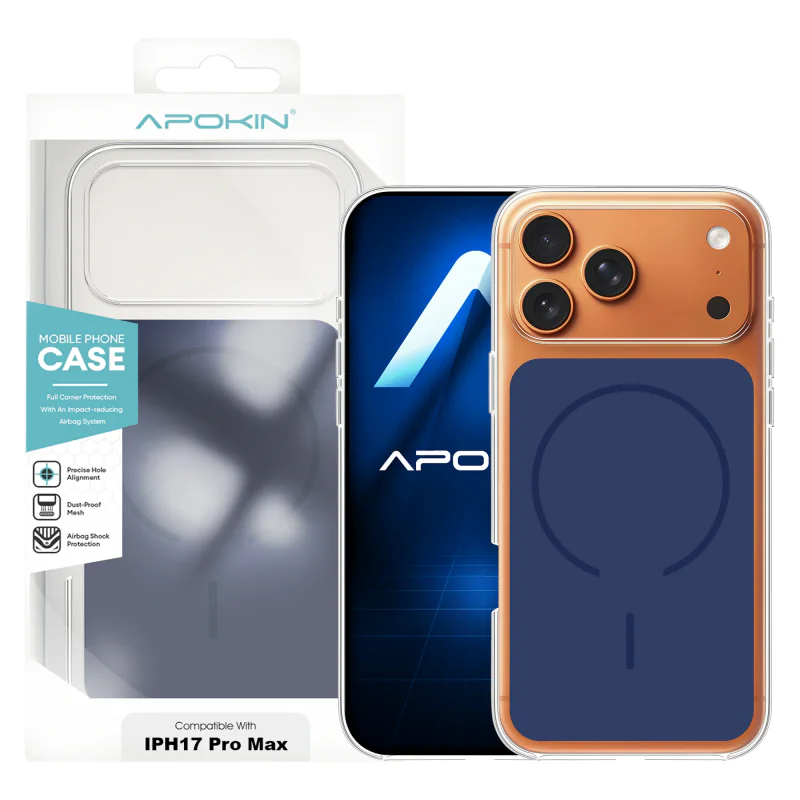 Capa MagSafe Apokin Magca para iPhone 17 Pro Max Várias Cores Branco - Imagem 3
