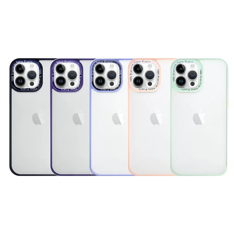 Capa Apokin para iPhone 14 Pro Max Silicone Fosco Fumado Verde - Imagem 1