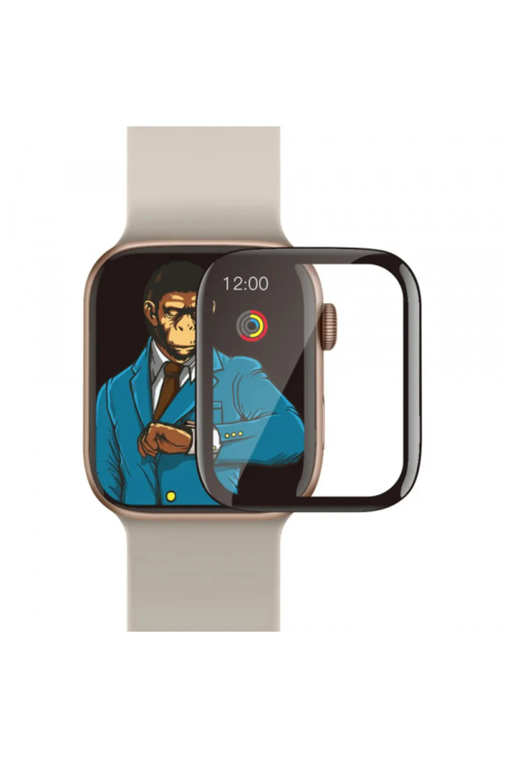 Película Protetora Blueo para Apple Watch S7 / S8 41 mm 3D Bordo Curvo Alta Molécula