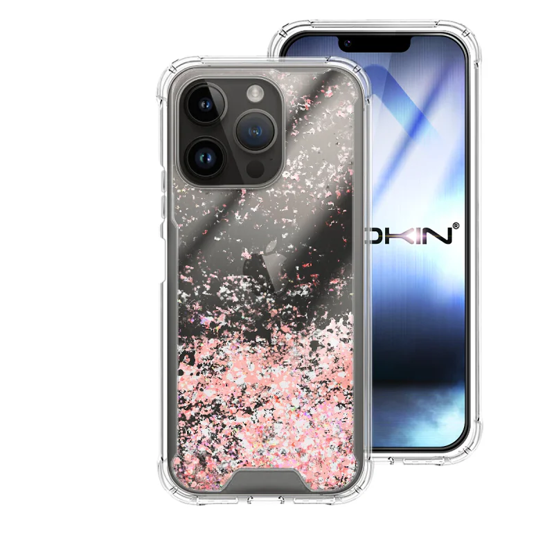 Capa de Gel Apokin Transparente para iPhone 13 Pro 6,1 polegadas Azul turquesa - Imagem 3