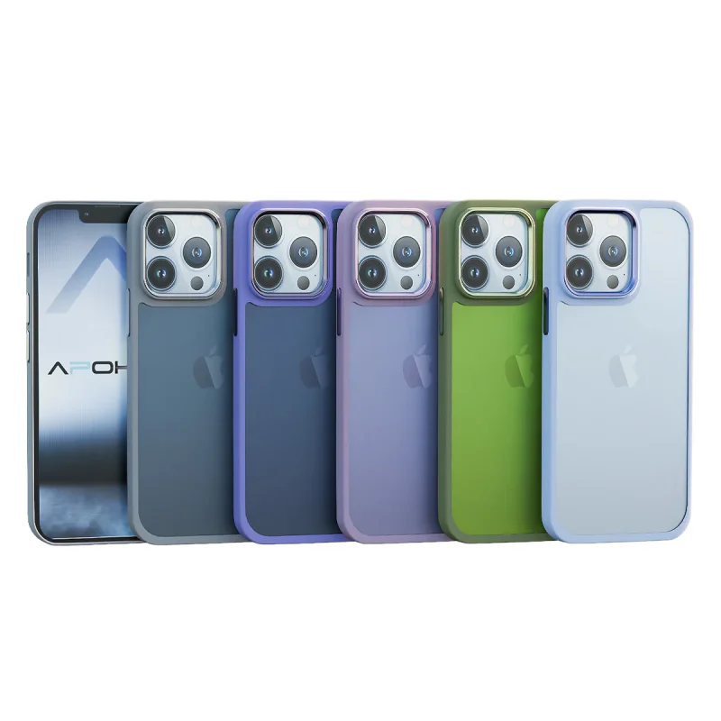Capa Apokin para iPhone 13 Pro Max com Acabamento Fumado Preto - Imagem 1