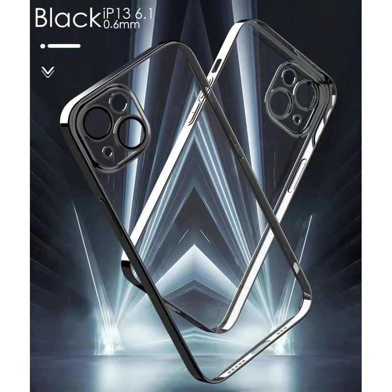 Capa Rígida com Contorno Cromado para iPhone 12 Prata - Imagem 4