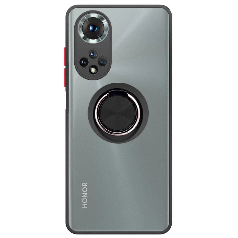 Capa Apokin para Honor X9 4G e 5G em Gel Fumado com Suporte Magnético Preto - Imagem 4