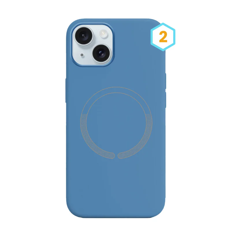 Capa Apokin para iPhone 15 Silicone Líquido com MagSafe 25 - Imagem 3