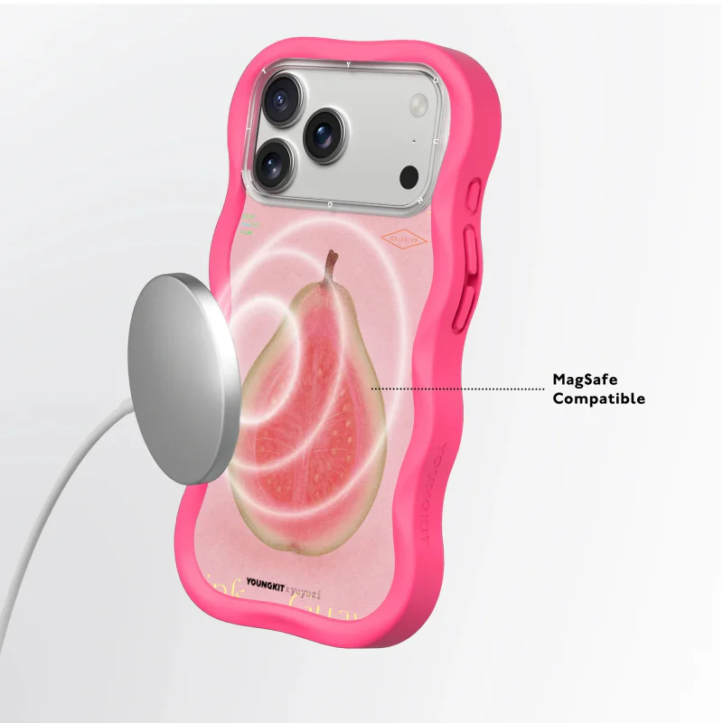 Capa Youngkit Big Wave para iPhone 16 Pro Max com MagSafe Rosa - Imagem 5