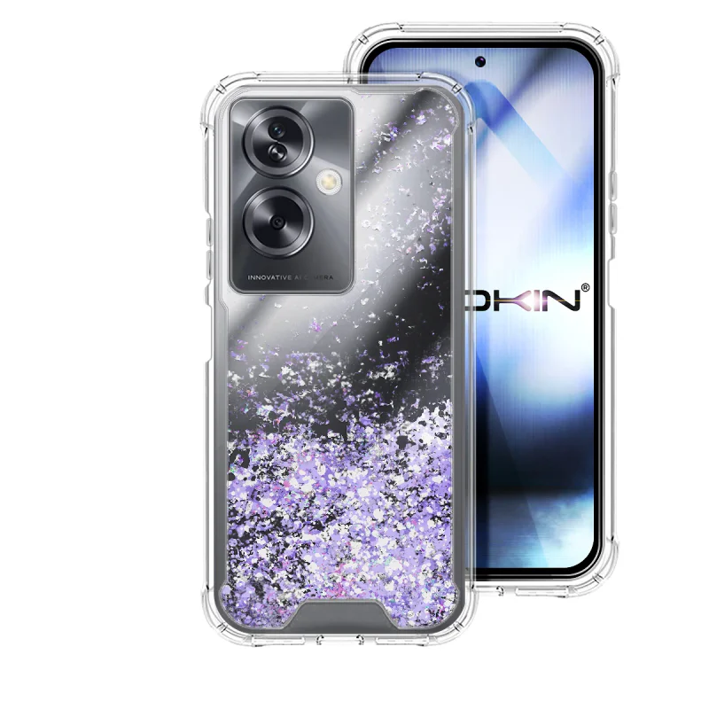 Capa de Gel Apokin Honor 200 Pro Transparente com Glitter Variedade de cores - Imagem 2