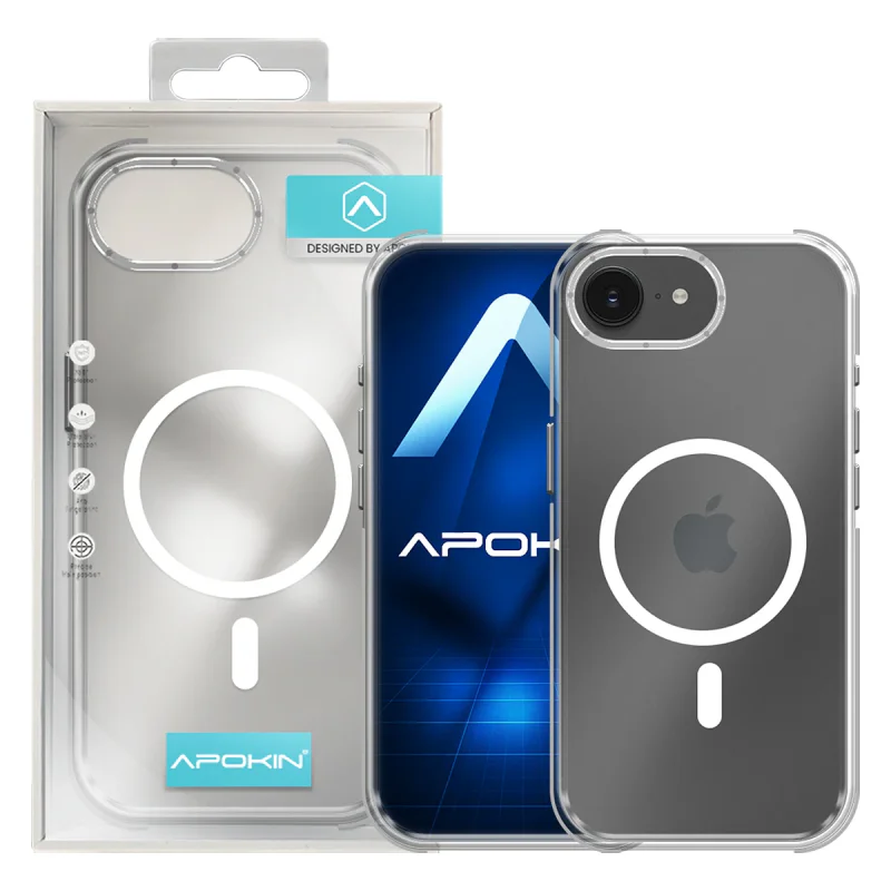 Capa Reforçada Apokin para iPhone 16E com MagSafe Preto - Imagem 4