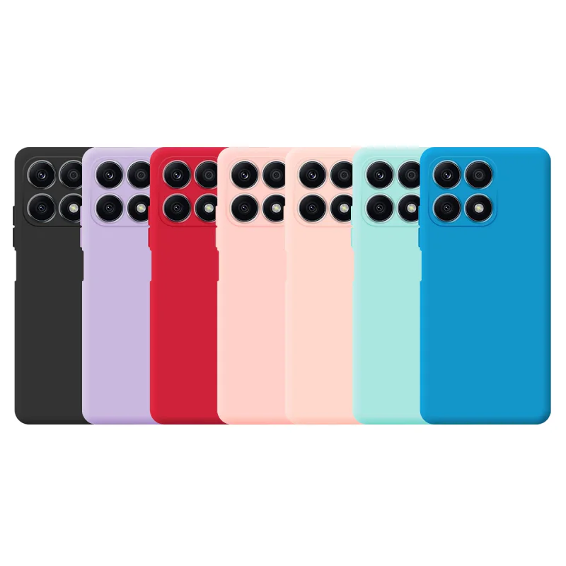 Capa Apokin Silicone Macio com Proteção de Câmara 3D para Honor X8A Preto