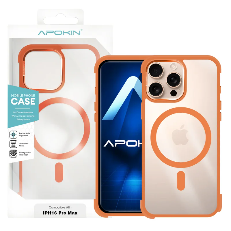 Capa de Silicone Apokin Premium com MagSafe para iPhone 16 Pro Max Azul Marinho - Imagem 6