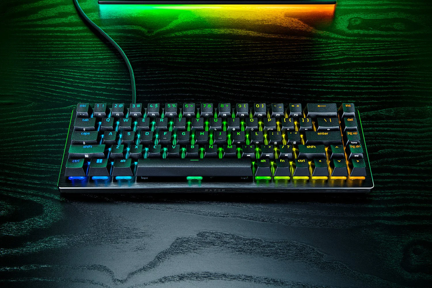 Teclado Gaming Razer Huntsman V3 HE Magnetic Mini 65% 8KHz Switches Magnéticos Hall Effect RGB Layout US - Imagem 5