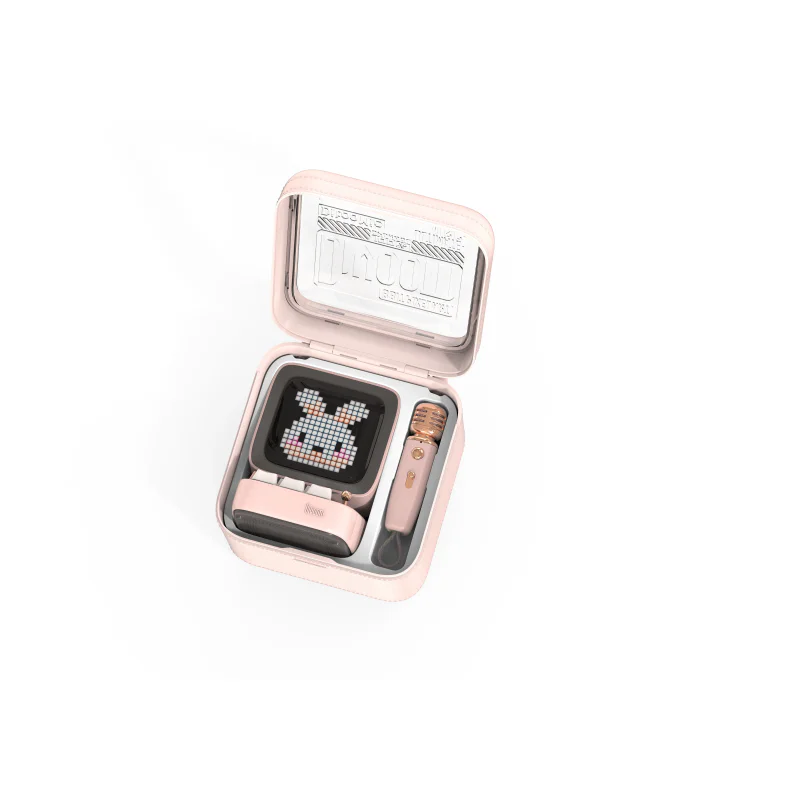 Coluna Portátil Divoom Ditoo-Mic com Microfone de Karaoke e Ecrã Pixel Rosa - Imagem 5