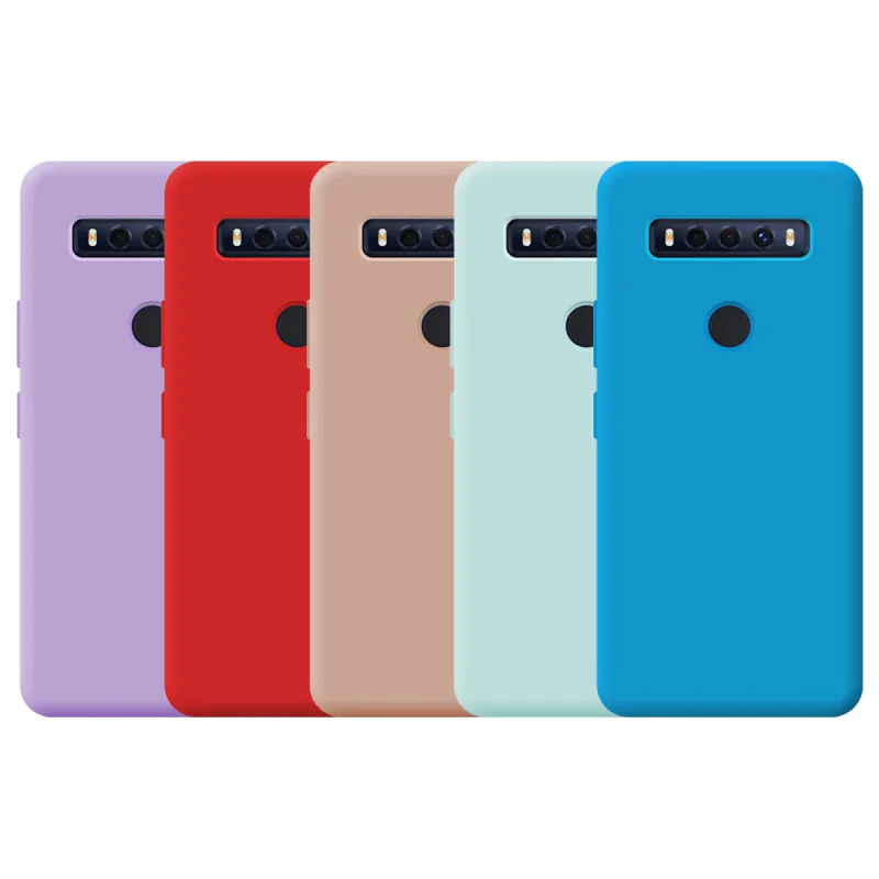 Capa Apokin para TCL 10 SE Silicone Macio com Proteção de Câmara 3D Azul Turquesa
