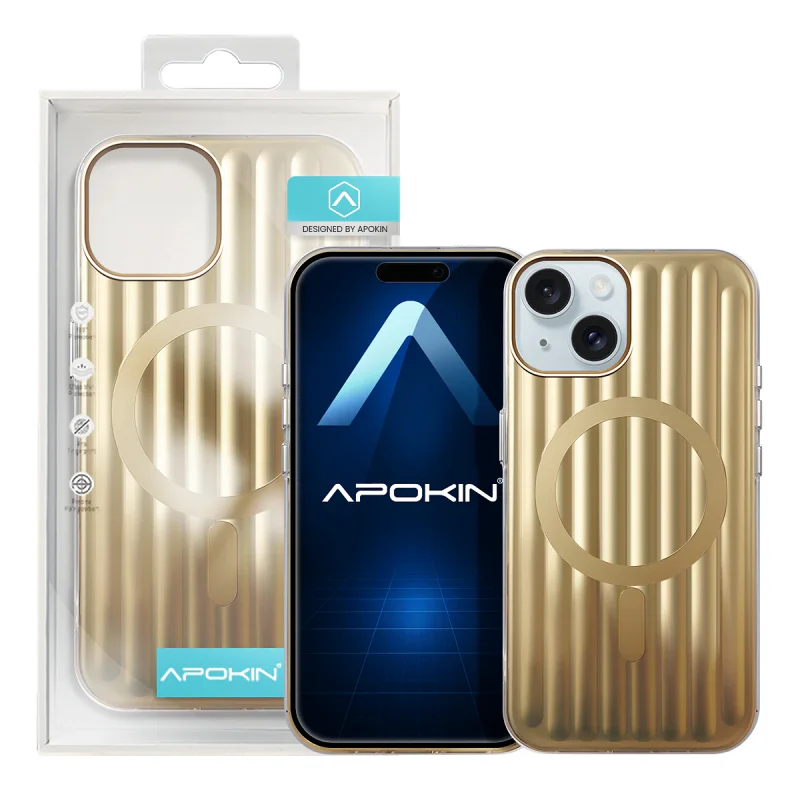 Capa Apokin para iPhone 15 Mate Metalizada com MagSafe Variedade de cores - Imagem 2