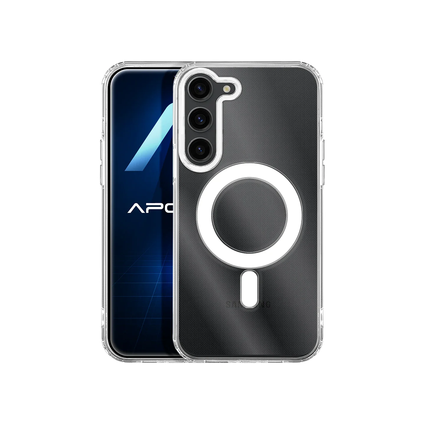 Capa Apokin Premium Transparente com MagSafe para Samsung Galaxy S23 Plus