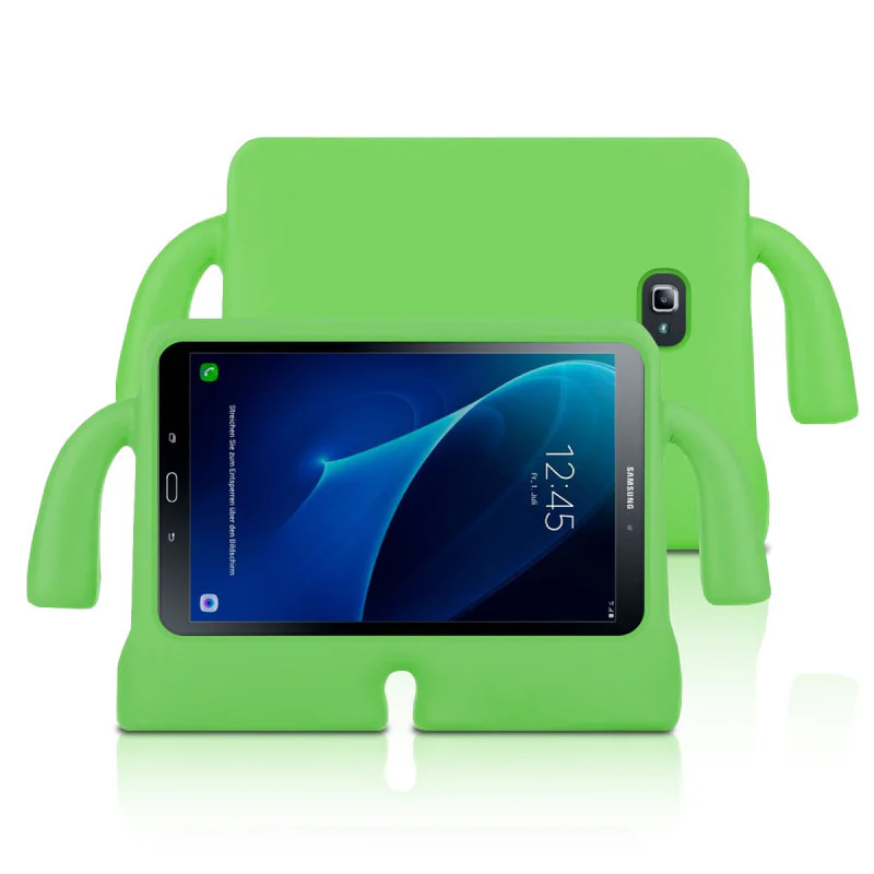Capa Apokin para Samsung Galaxy Tab A 10,1 polegadas T580 2016 em Silicone Reforçado Infantil Verde