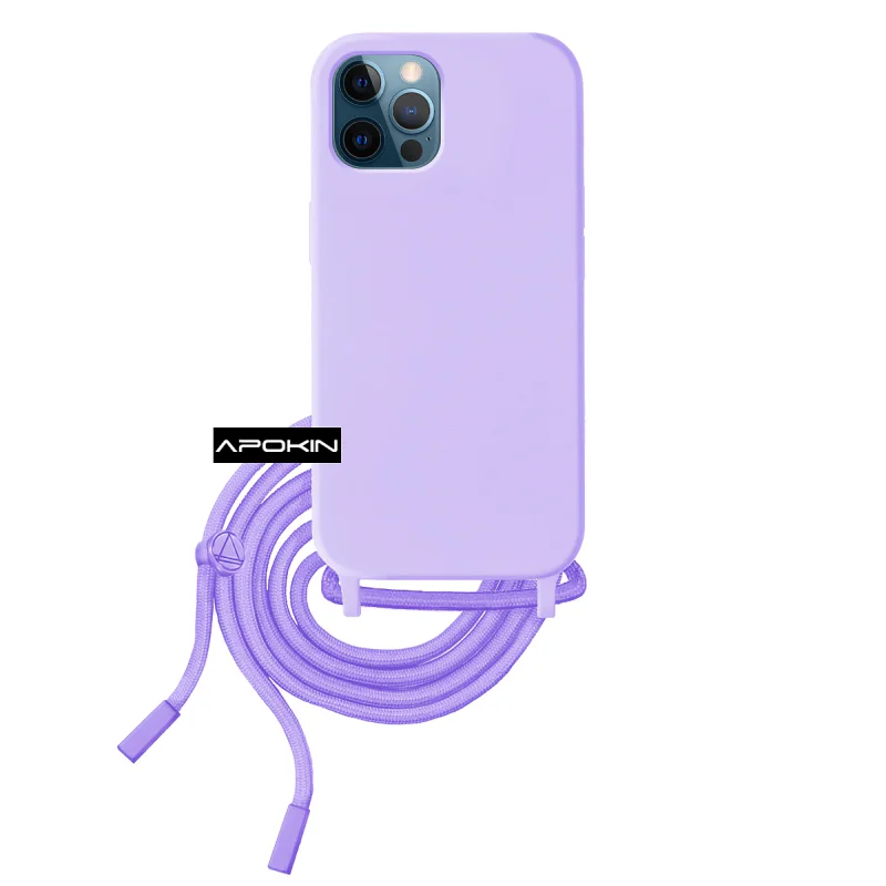 Capa Apokin Soft com Cordão para iPhone 12 Pro Max Vermelho - Imagem 4