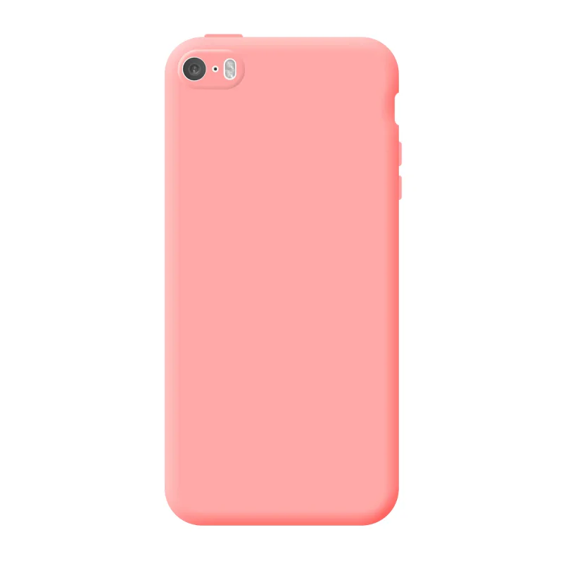 Capa de Silicone Apokin com Proteção de Câmara 3D para iPhone 5 e 5s Preto - Imagem 4