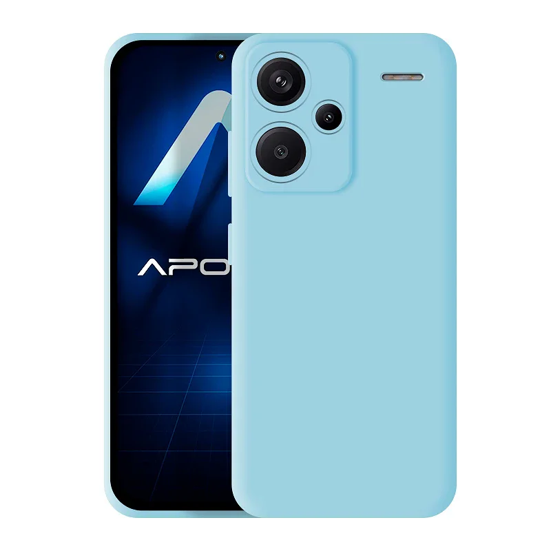 Capa Air Apokin em Silicone Macio para Xiaomi Redmi Note 13 Pro Plus 5G Azul turquesa - Imagem 5