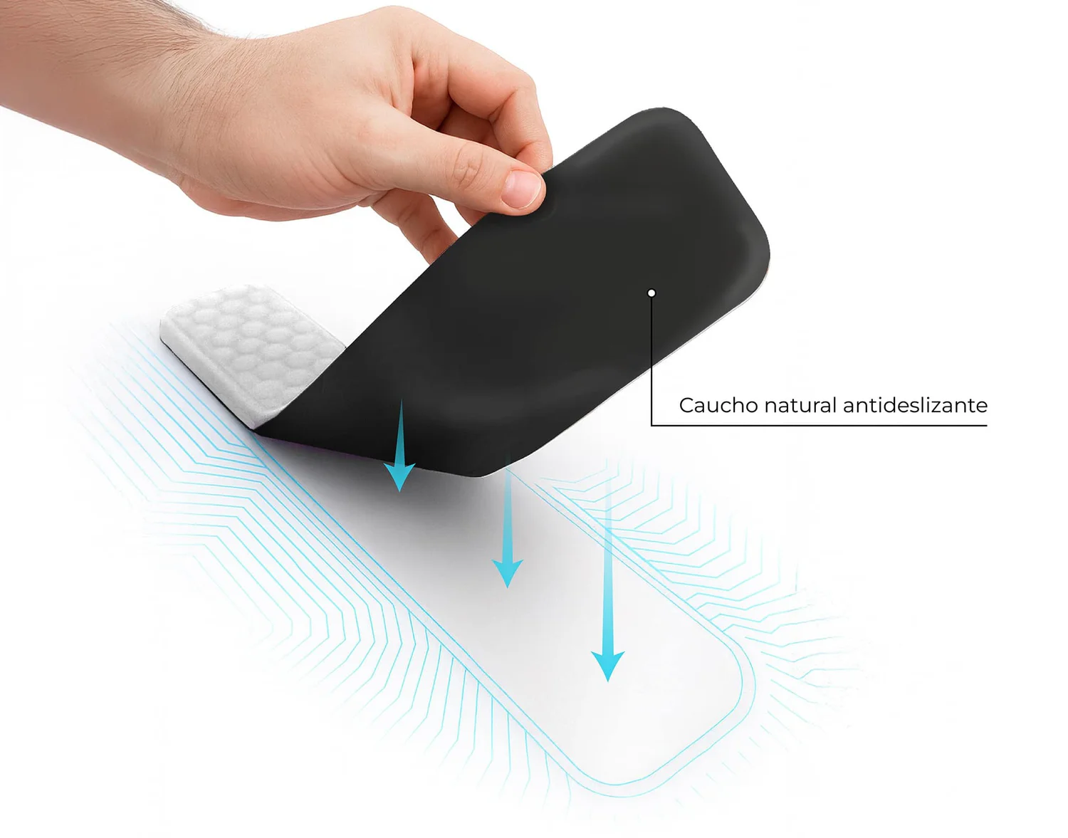 Pack Apoios de Pulso para Teclado e Rato Subblim Ergo AirPadding Prateado - Imagem 4