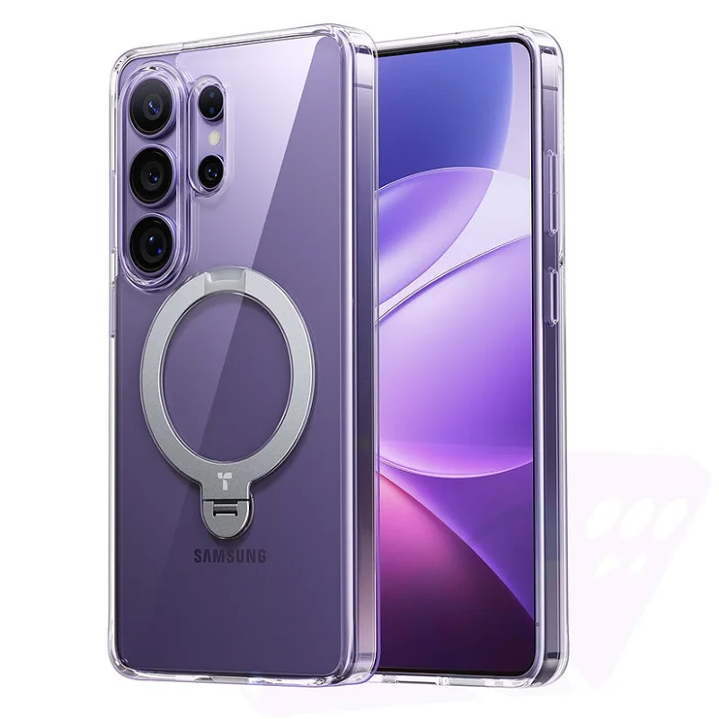 Capa Apokin Ostand Spin Series para Samsung Galaxy S26 Ultra Transparente