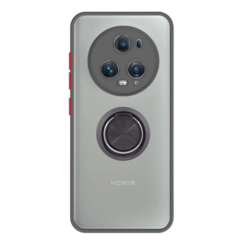 Capa Apokin de Gel com Íman e Suporte para Honor Magic5 Lite Fumada Preto - Imagem 4