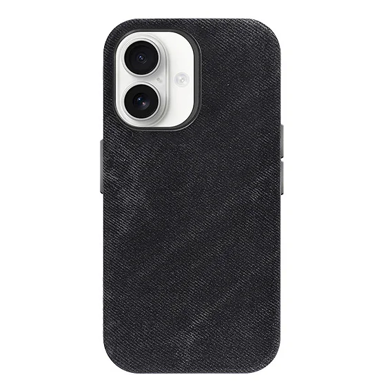 Capa Apokin em Pele com MagSafe para iPhone 16 Preto