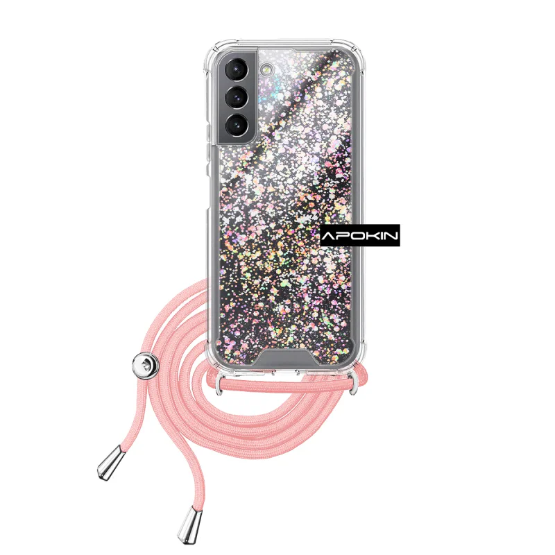 Capa de Gel Apokin Transparente com Cordão para Samsung Galaxy S21 Variedade de cores - Imagem 3