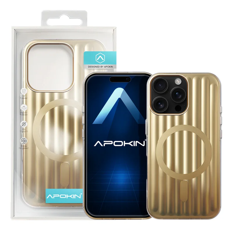 Capa Apokin para iPhone 16 Pro Max Mate Metalizada com MagSafe Preto - Imagem 2