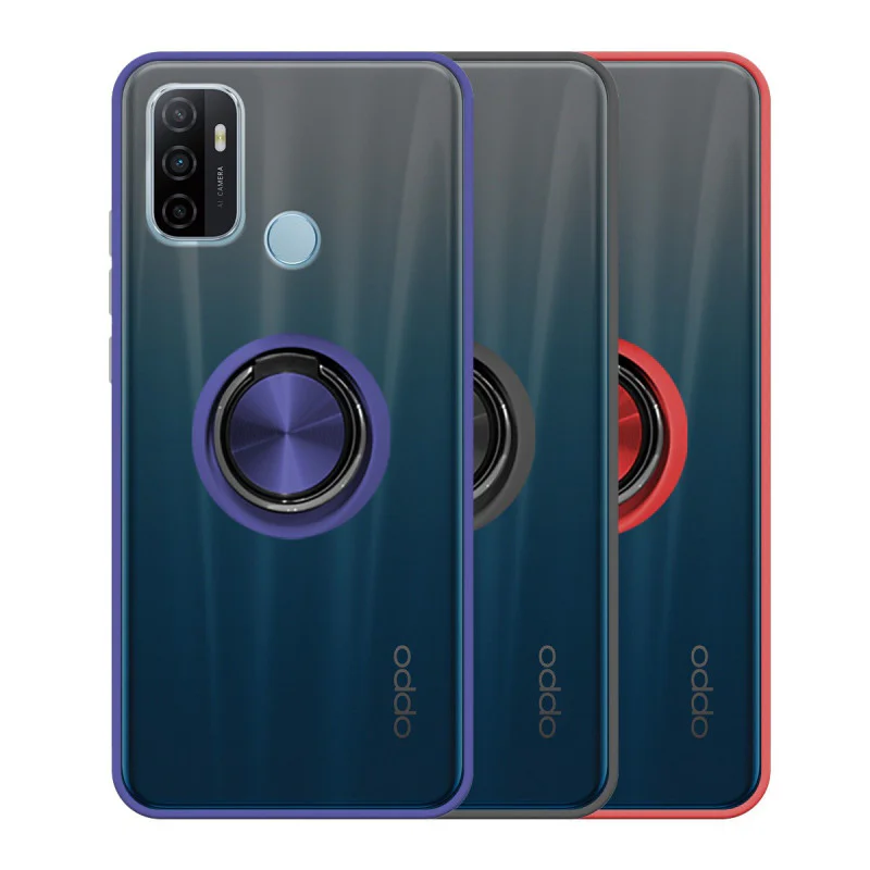 Capa de Gel Apokin para Realme C21 Magnética com Suporte Fumada Vermelho - Imagem 1