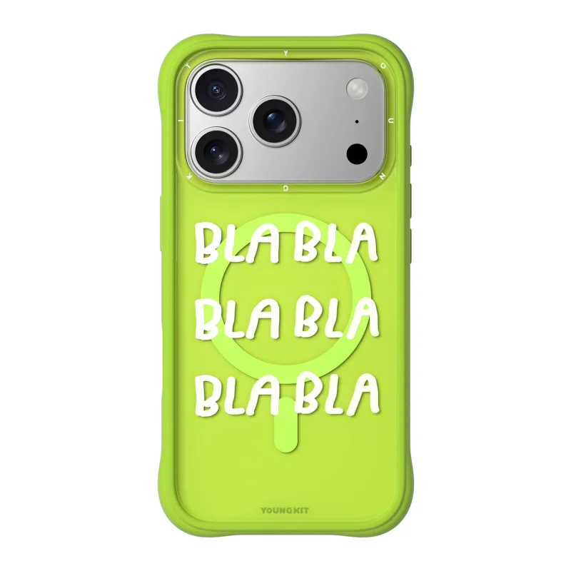 Capa Apokin Youngkit Café Tempo 2.0 com MagSafe para iPhone 16 Pro Verde