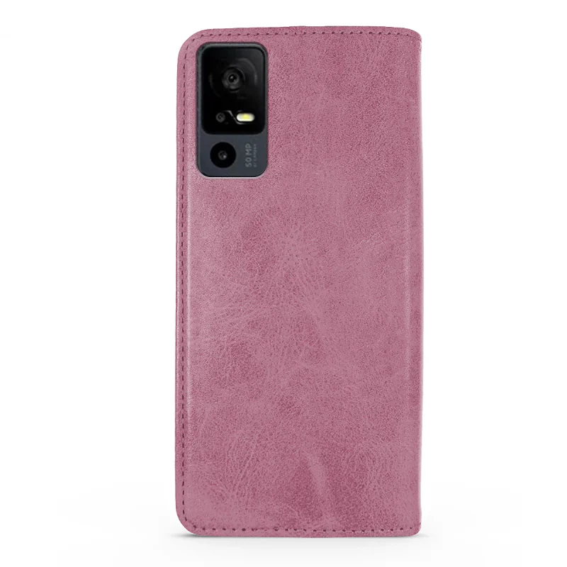 Capa Apokin em Pele Sintética com Porta-Cartões para TCL 40R 5G Preto - Imagem 5