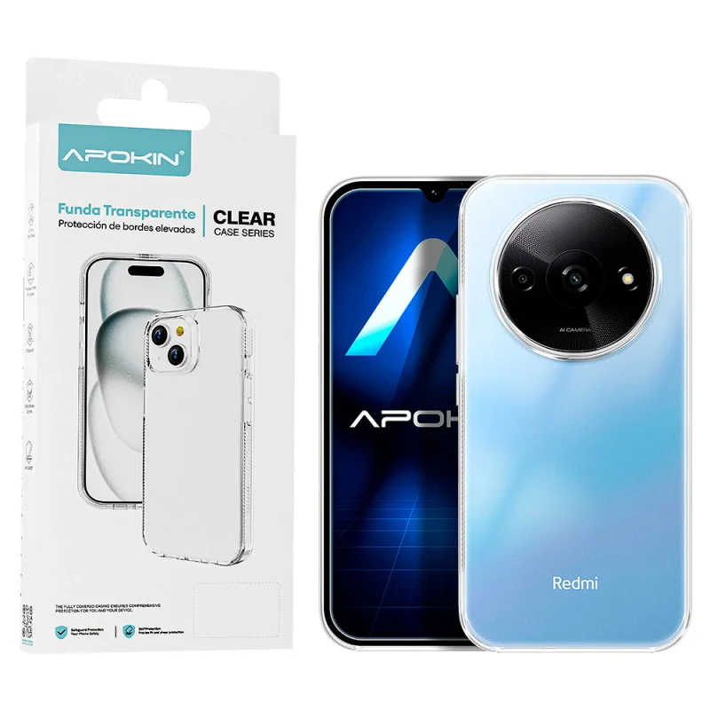 Capa Apokin ABR Antigolpe Premium para Xiaomi Redmi A3 Transparente