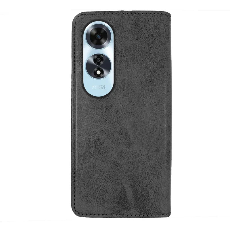 Capa Apokin para Oppo A60 com Porta-cartões Pele Sintética Preto - Imagem 4