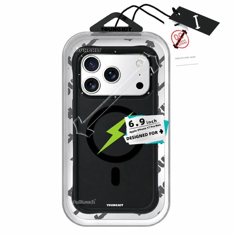 Capa Magnética Apokin Youngkit para iPhone 17 Pro Max / 18 Pro Max Transparente - Imagem 2