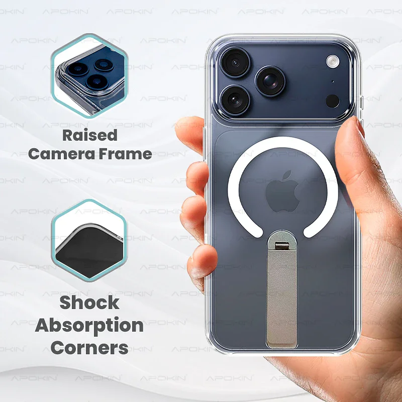 Capa Apokin para iPhone 17 com Suporte e MagSafe - Imagem 4