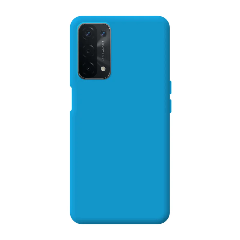 Capa Apokin para Oppo A74 5G Silicone Macio Azul - Imagem 2