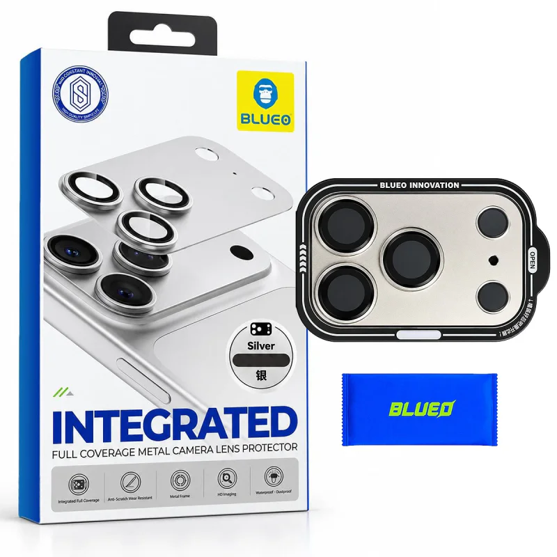 Protetor de Lentes Metálico Apokin BLUEO com Cobertura Total para iPhone 18 Pro Max Grená - Imagem 5